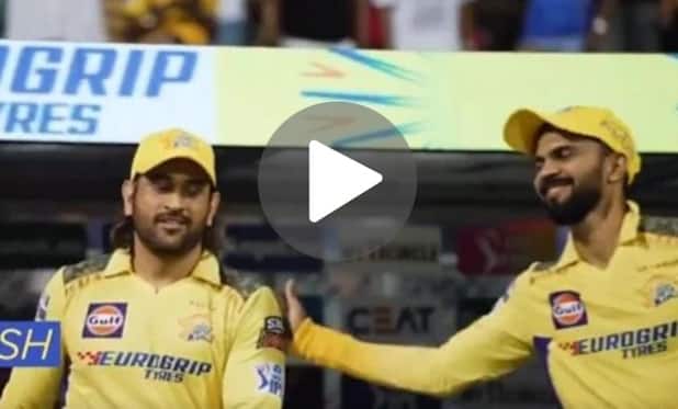[Watch] MS Dhoni Asks For A 'Pat On His Back' From Ruturaj After Thrashing Hardik